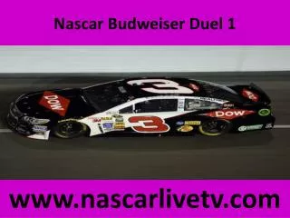 Online Nascar Budweiser Duel 1 Broadcast