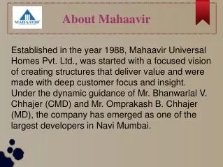 A promising real estate developer in Navi Mumbai