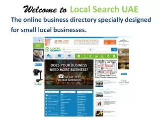 The online business directory specially designed for small l