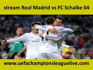 stream Real Madrid vs FC Schalke 04