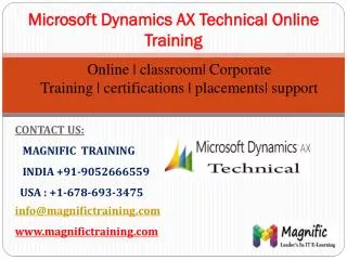 microsoft dynamics ax technical online training