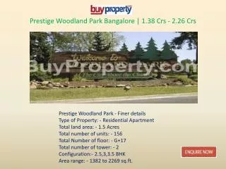 Prestige Woodland Park Township within Your Budgets with All