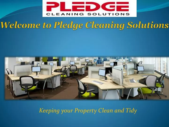welcome to pledge cleaning solutions