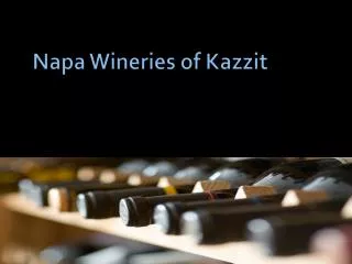 napa wineries of kazzit