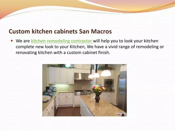 c ustom kitchen cabinets san macros
