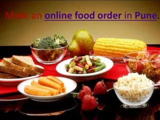 Make an online food order in Pune