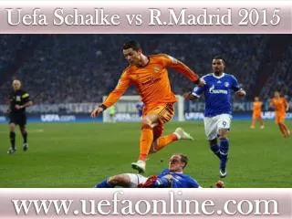 Schalke vs R.Madrid live Football