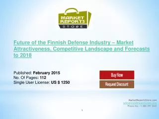 Finnish Defense Industry Trends & Future outlook
