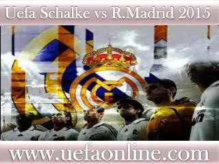 online Football R.Madrid vs Schalke