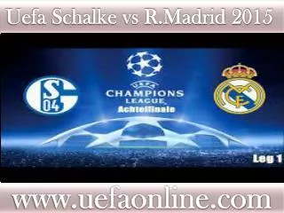 Football R.Madrid vs Schalke
